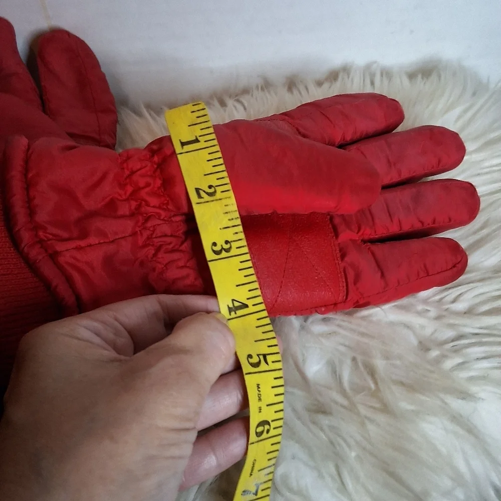 Vintage Colorblock Ski Gloves M